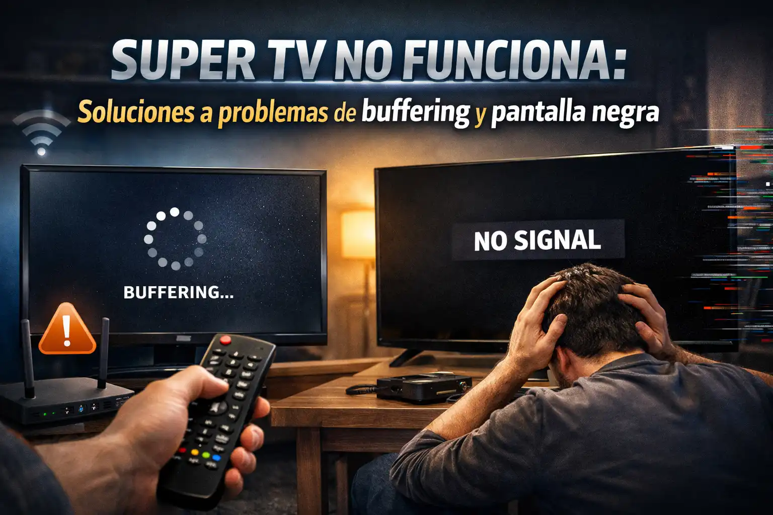 Super TV no funciona Soluciones a problemas de buffering y pantalla negra