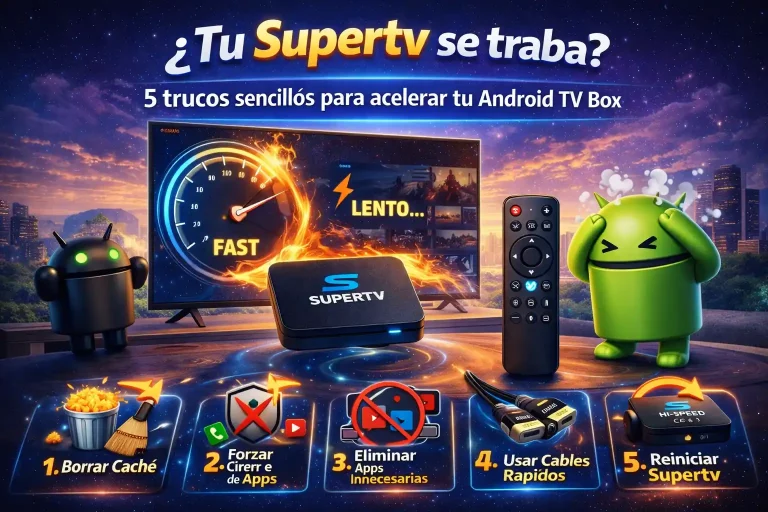 ¿Tu Supertv se traba? 5 trucos sencillos para acelerar tu Android TV Box